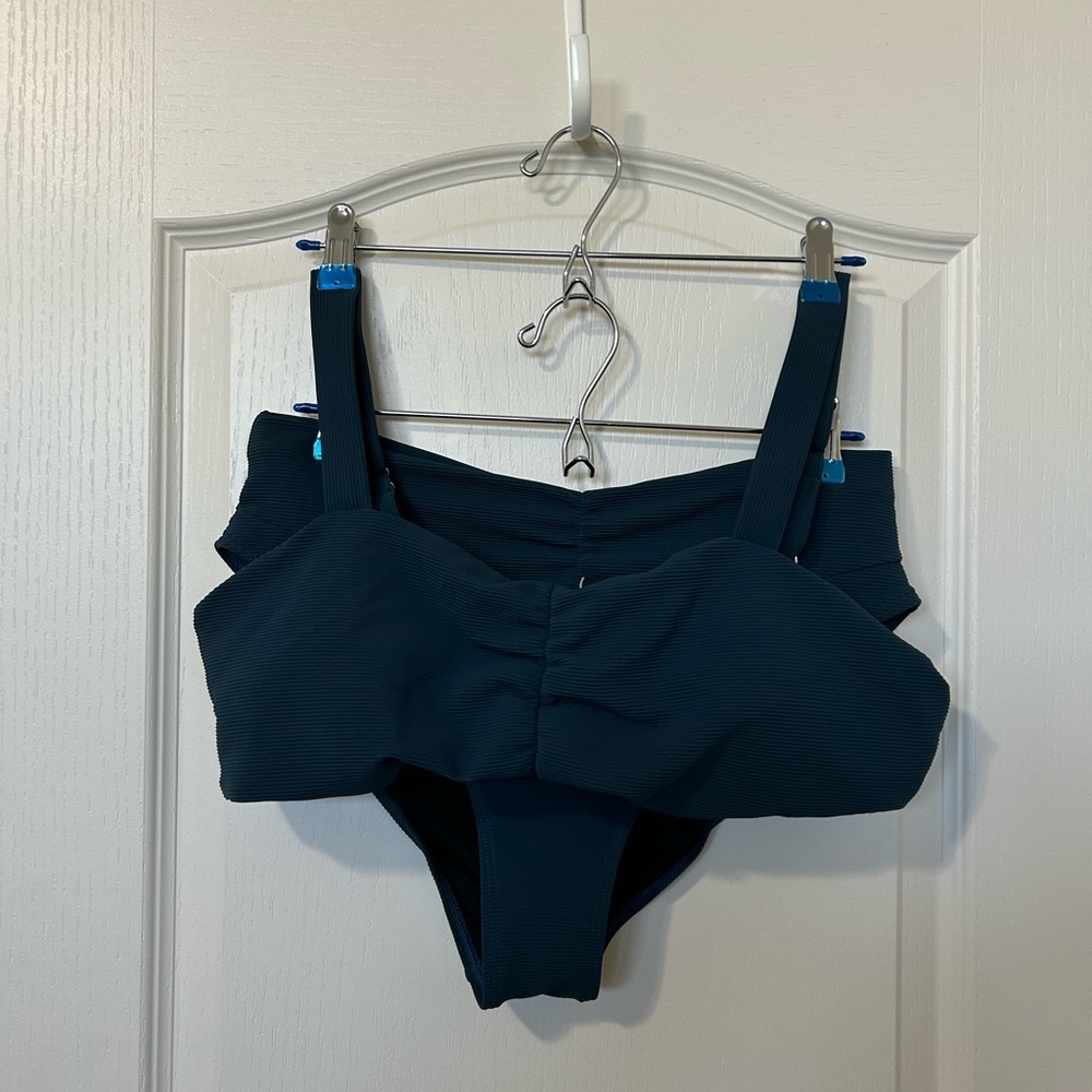 Dark Teal Navy Bikini Set